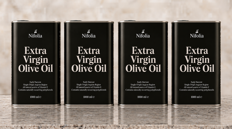 Nifolia 4 Tin Pack Extra Virgin Olive Oil 1L