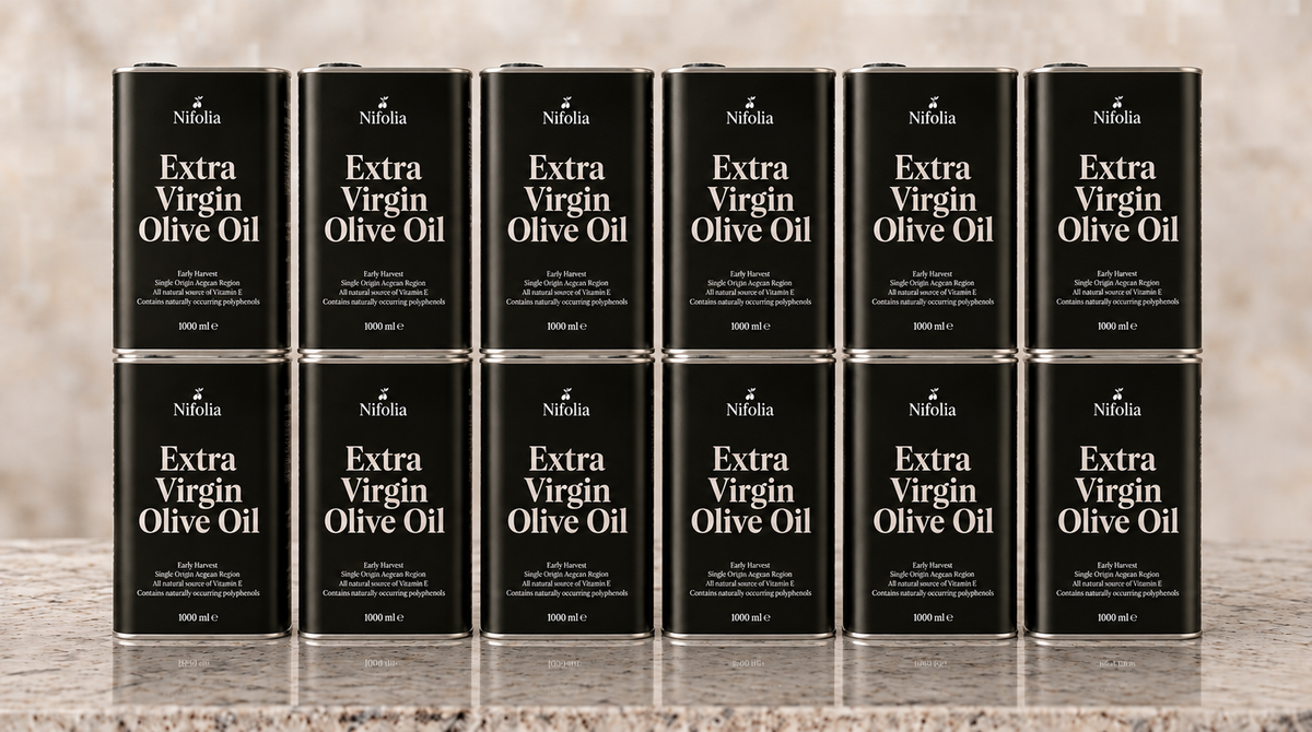 Nifolia 12 Tin Case Extra Virgin Olive Oil 1L